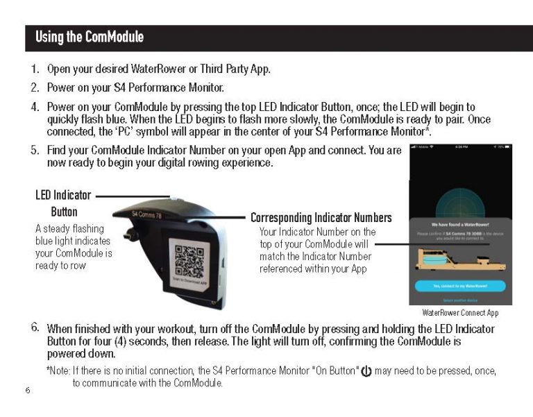 ComMod Manual WaterRower Service & Support
